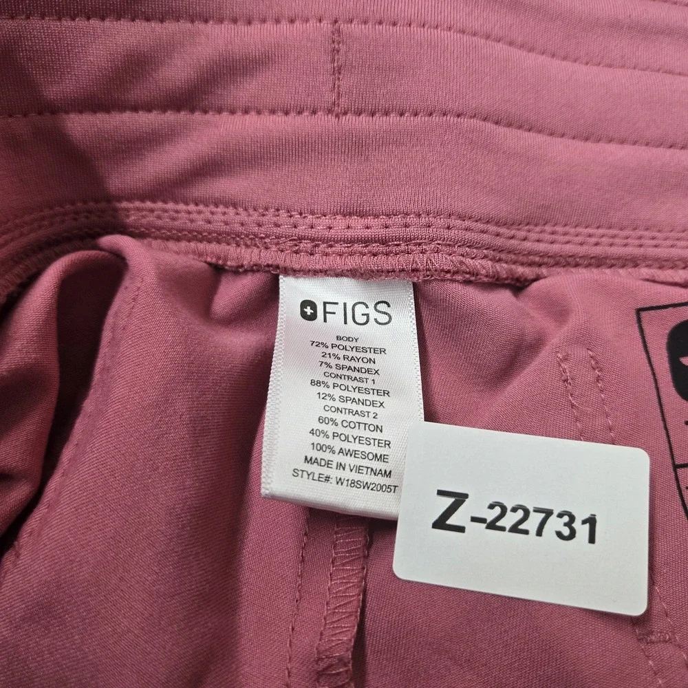 FIGS Women Scrub Pants MT Pink Zamora Jogger 31